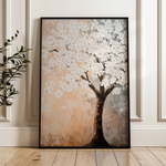 Floral 1434 Canvas Art 60 x 40 cm / Black