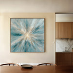 Abstract 1435 Canvas Art 16" x 16" / 40 x 40 cm / Black