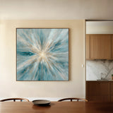 Abstract 1435 Canvas Art 16" x 16" / 40 x 40 cm / Black