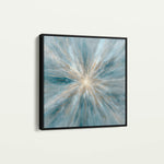 Abstract 1435 Canvas Art 16" x 16" / 40 x 40 cm / Black