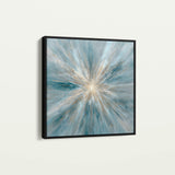 Abstract 1435 Canvas Art 16" x 16" / 40 x 40 cm / Black
