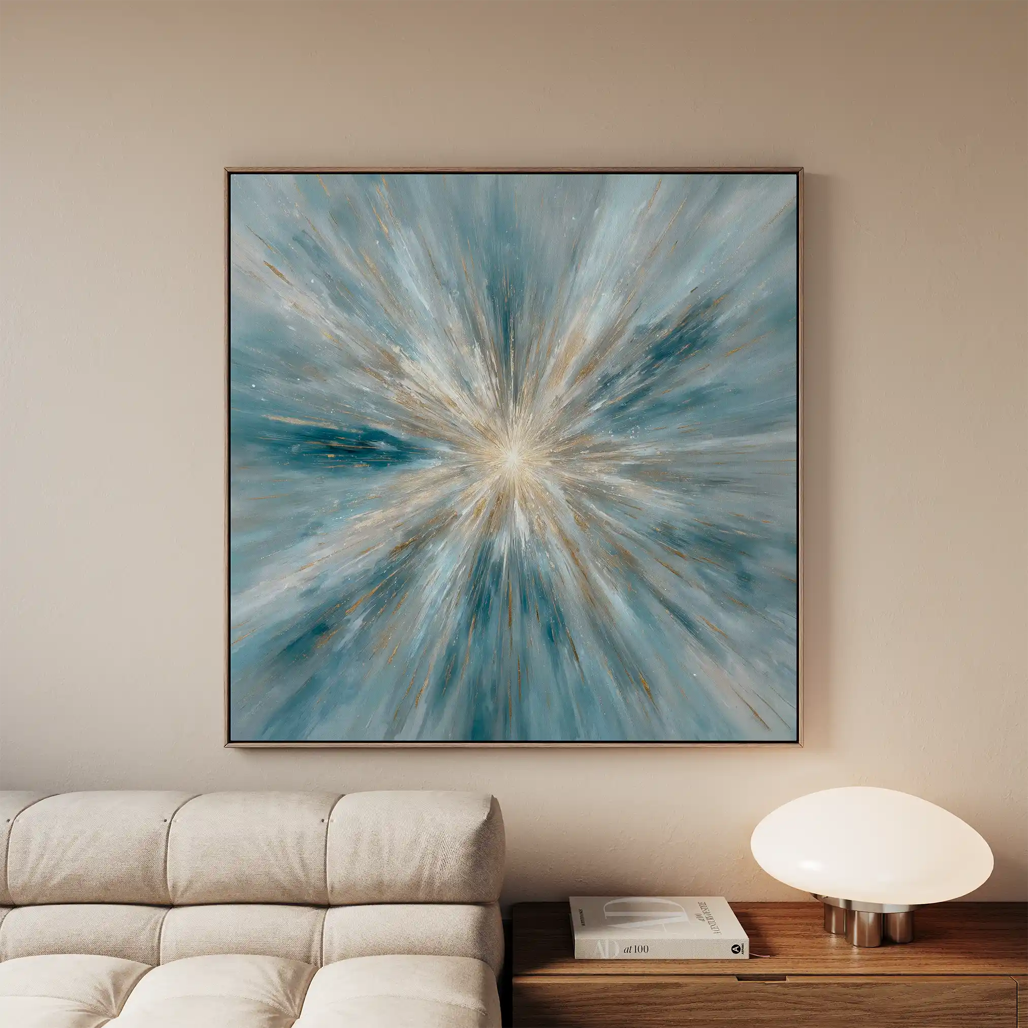 Abstract 1435 Canvas Art 60 x 60 cm / Black