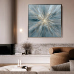 Abstract 1435 Canvas Art 60 x 60 cm / Black