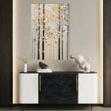 Floral 1435 Canvas Art 18" x 24" / 45 x 60 cm / Black