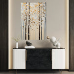 Floral 1435 Canvas Art 60 x 40 cm / Black