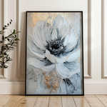 Floral 1436 Canvas Art 18" x 24" / 45 x 60 cm / Black