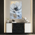 Floral 1436 Canvas Art 18" x 24" / 45 x 60 cm / Black