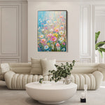 Floral 1437 Canvas Art 18" x 24" / 45 x 60 cm / Black
