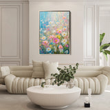 Floral 1437 Canvas Art 18" x 24" / 45 x 60 cm / Black