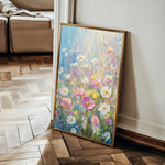 Floral 1437 Canvas Art 18" x 24" / 45 x 60 cm / Black