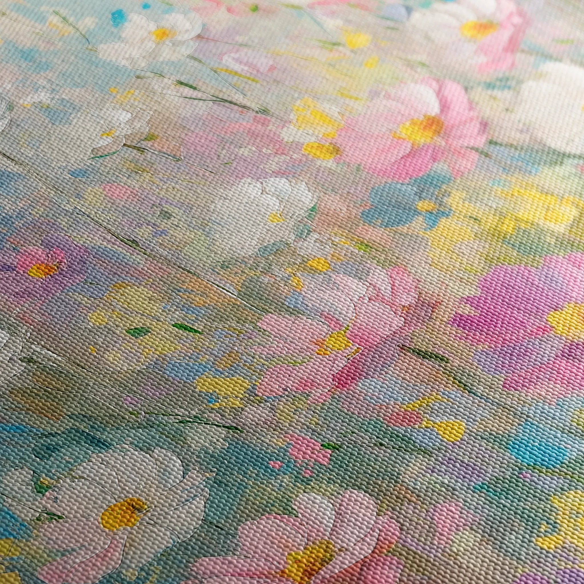 Floral 1437 Canvas Art 18" x 24" / 45 x 60 cm / Black