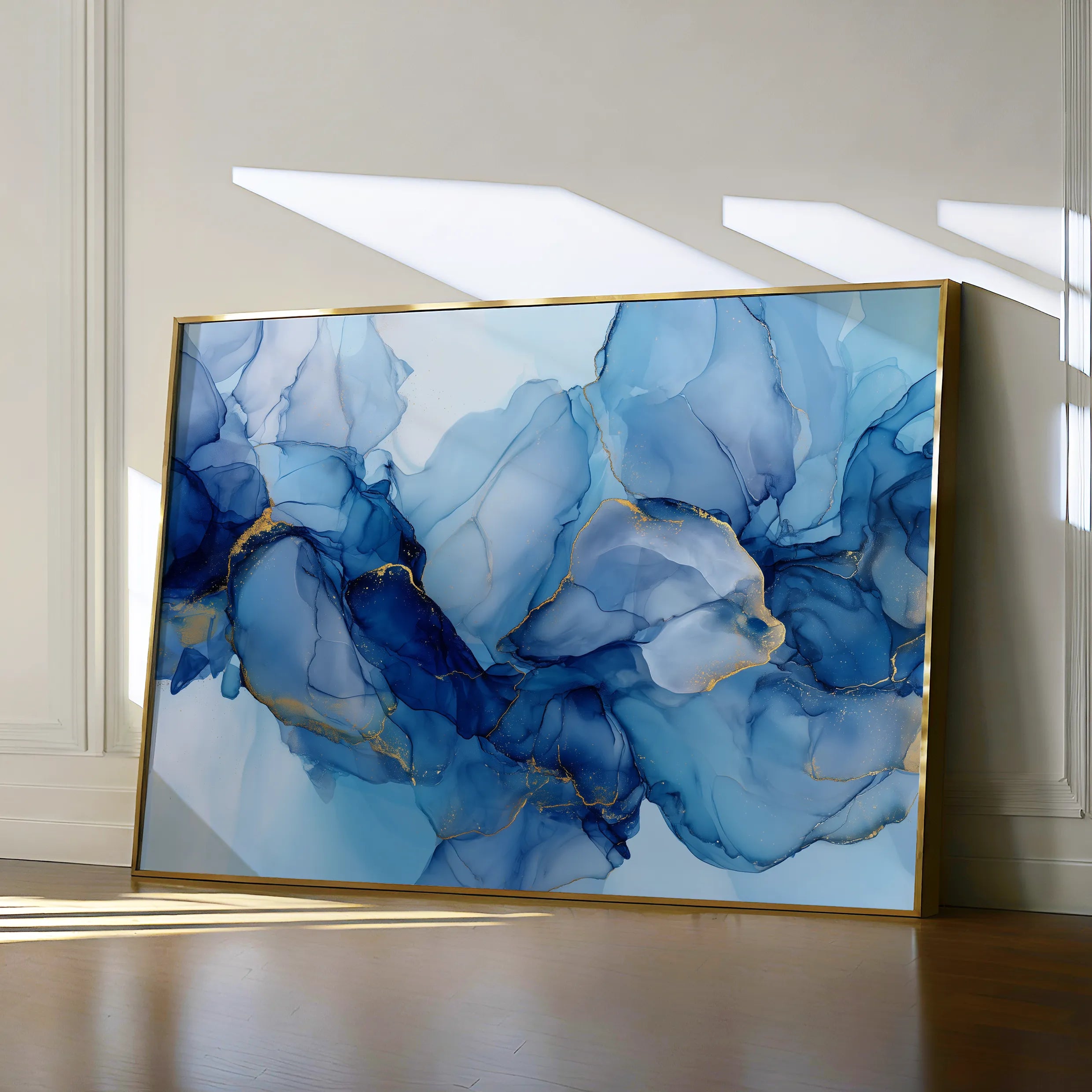 Abstract 1438 Canvas Art 18" x 24" / 45 x 60 cm / Black