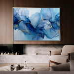 Abstract 1438 Canvas Art 18" x 24" / 45 x 60 cm / Black