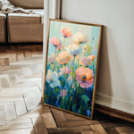 Floral 1438 Canvas Art 18" x 24" / 45 x 60 cm / Black