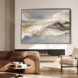 Abstract 1439 Canvas Art 18" x 24" / 45 x 60 cm / Black