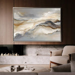 Abstract 1439 Canvas Art 60 x 40 cm / Black