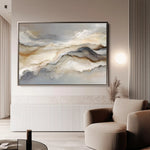 Abstract 1439 Canvas Art 60 x 40 cm / Black