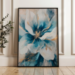 Floral 1439 Canvas Art 18" x 24" / 45 x 60 cm / Black