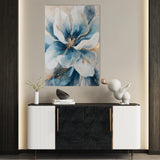 Floral 1439 Canvas Art 18" x 24" / 45 x 60 cm / Black