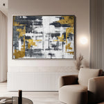 Abstract 144 Canvas Art 18" x 24" / 45 x 60 cm / Black