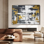 Abstract 144 Canvas Art 18" x 24" / 45 x 60 cm / Black