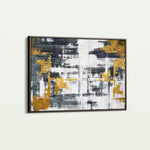 Abstract 144 Canvas Art 18" x 24" / 45 x 60 cm / Black
