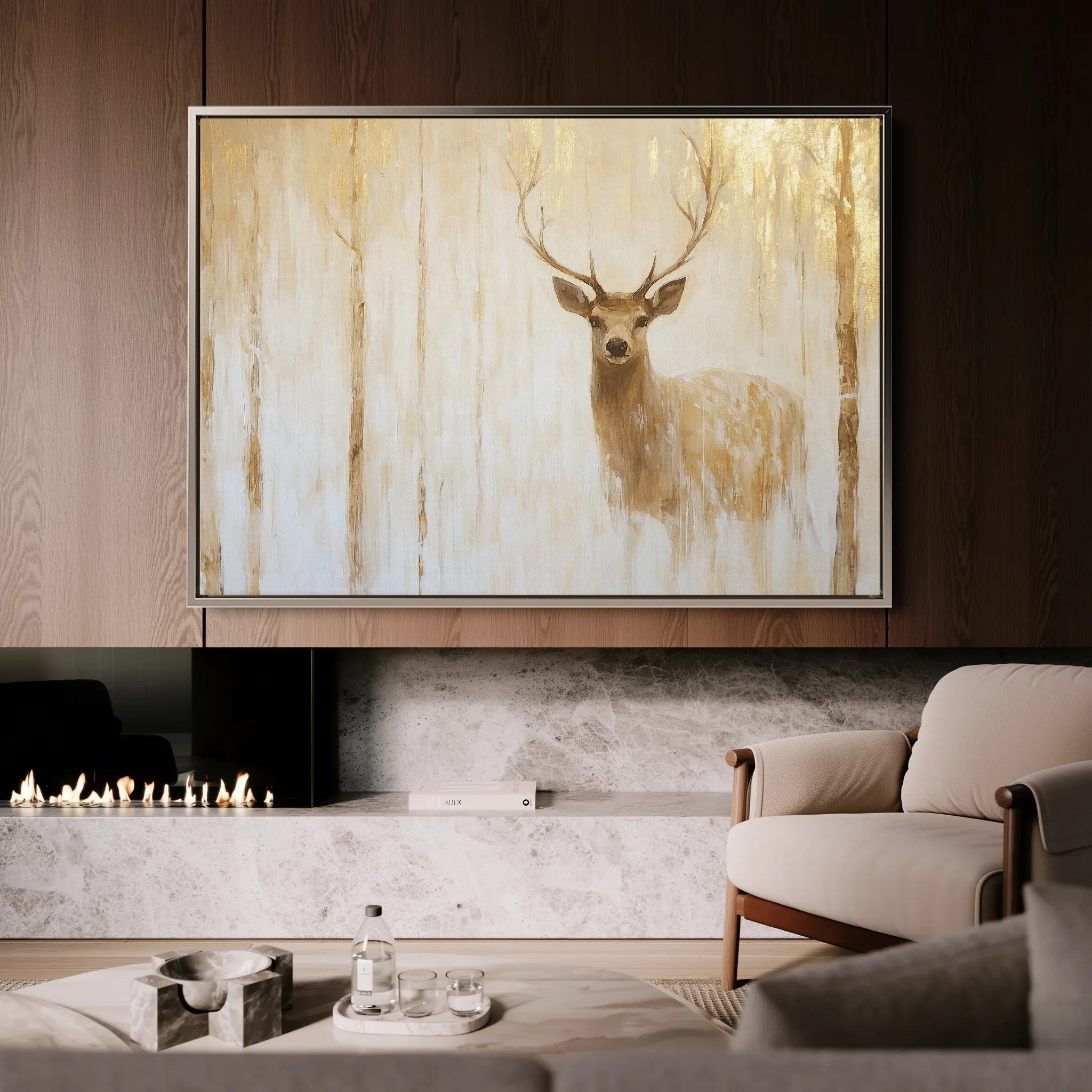 Animals 144 Canvas Art 18" x 24" / 45 x 60 cm / Black
