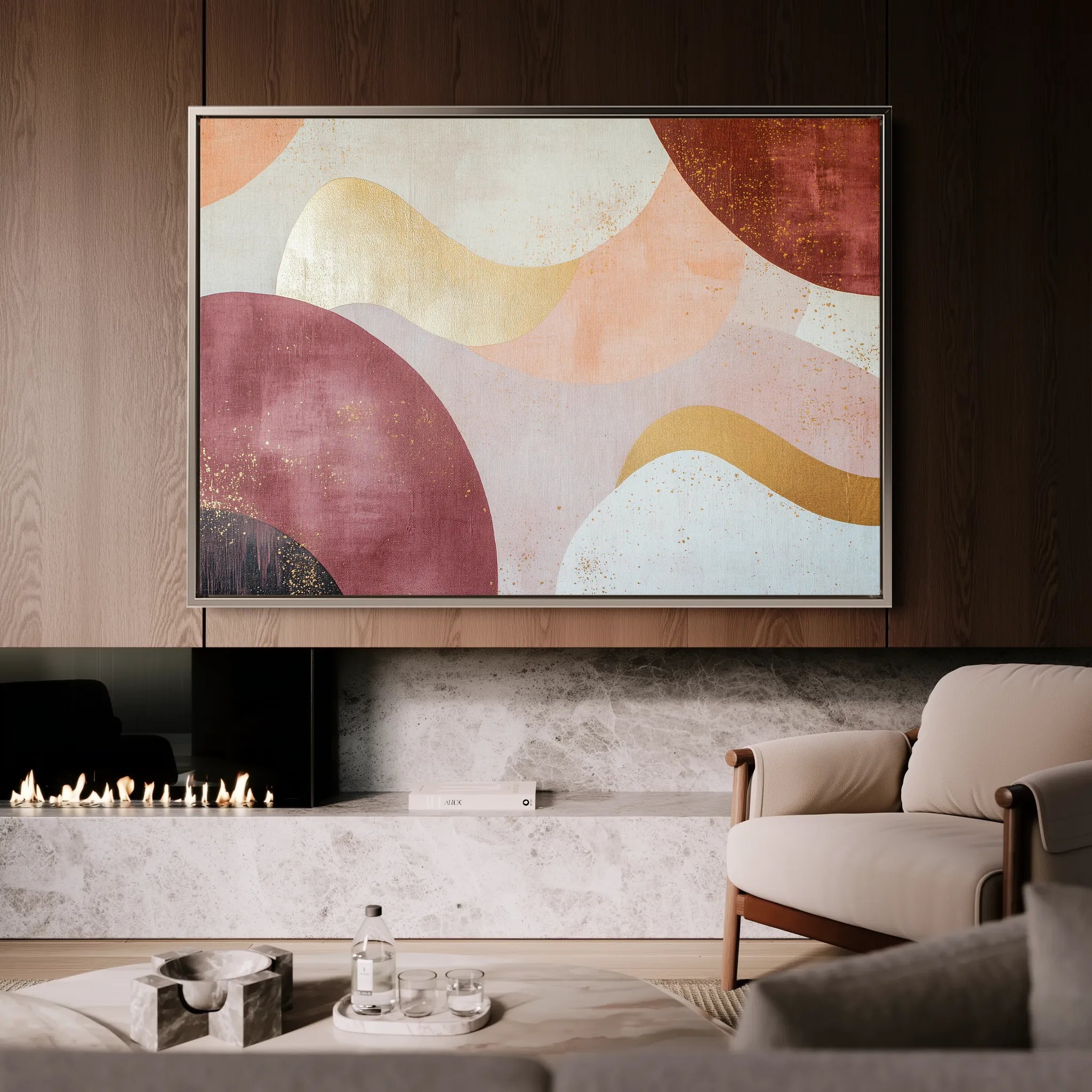 Boho 144 Canvas Art 18" x 24" / 45 x 60 cm / Black