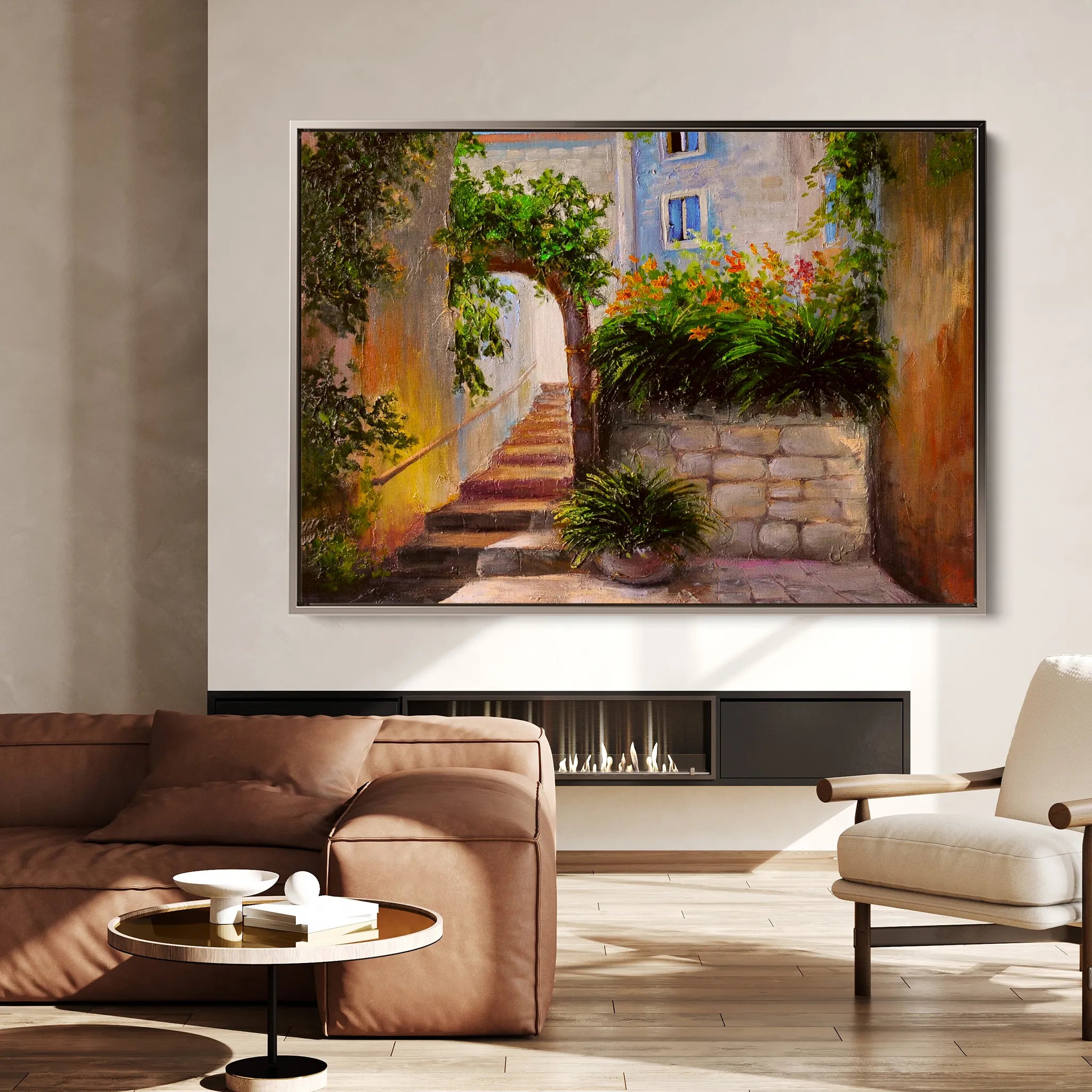 Landscape 144 Canvas Art 18" x 24" / 45 x 60 cm / Black