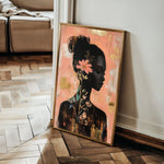 Portrait 144 Canvas Art 18" x 24" / 45 x 60 cm / Black