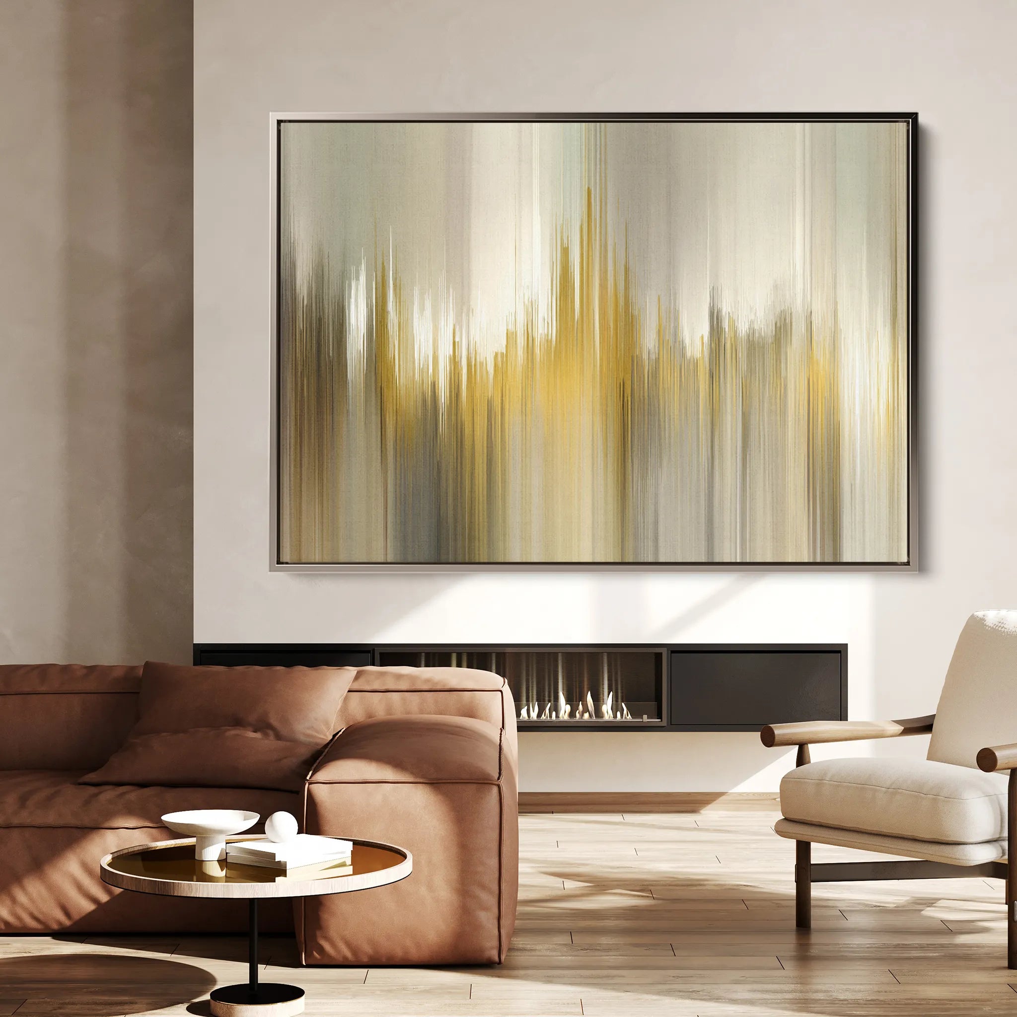 Abstract 1440 Canvas Art 18" x 24" / 45 x 60 cm / Black