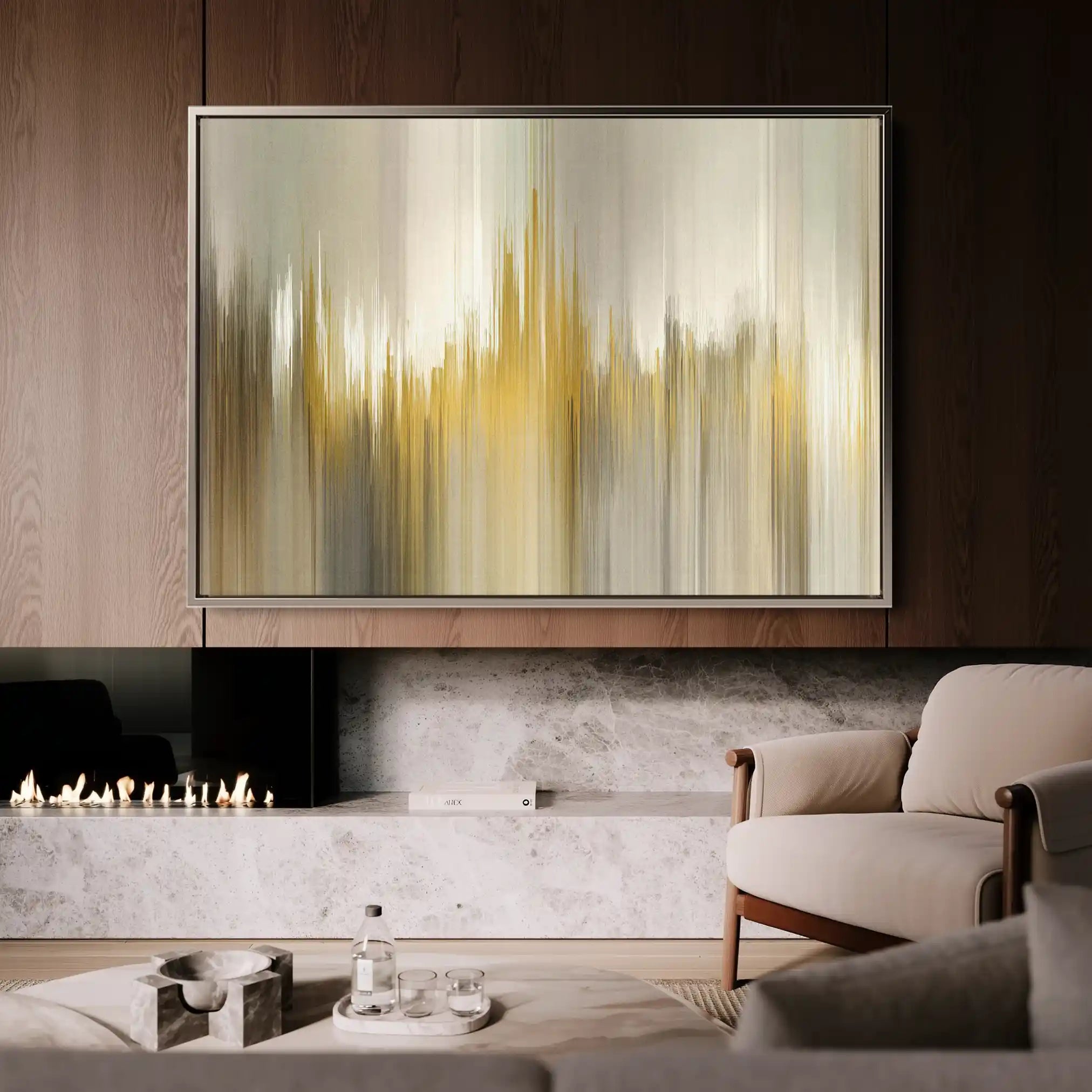 Abstract 1440 Canvas Art 60 x 40 cm / Black