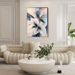 Floral 1440 Canvas Art 18" x 24" / 45 x 60 cm / Black