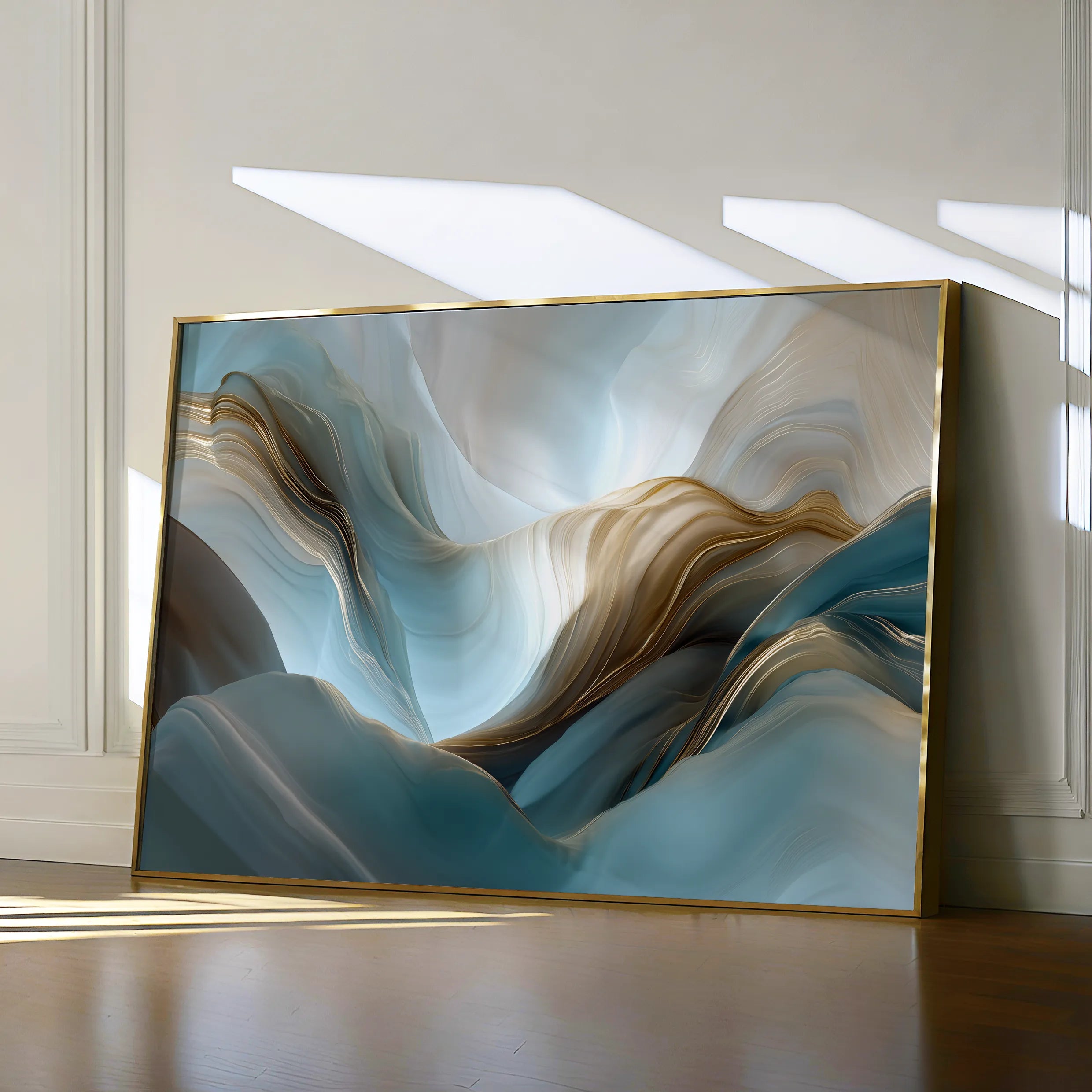 Abstract 1441 Canvas Art 18" x 24" / 45 x 60 cm / Black