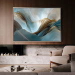 Abstract 1441 Canvas Art 18" x 24" / 45 x 60 cm / Black