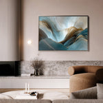Abstract 1441 Canvas Art 18" x 24" / 45 x 60 cm / Black