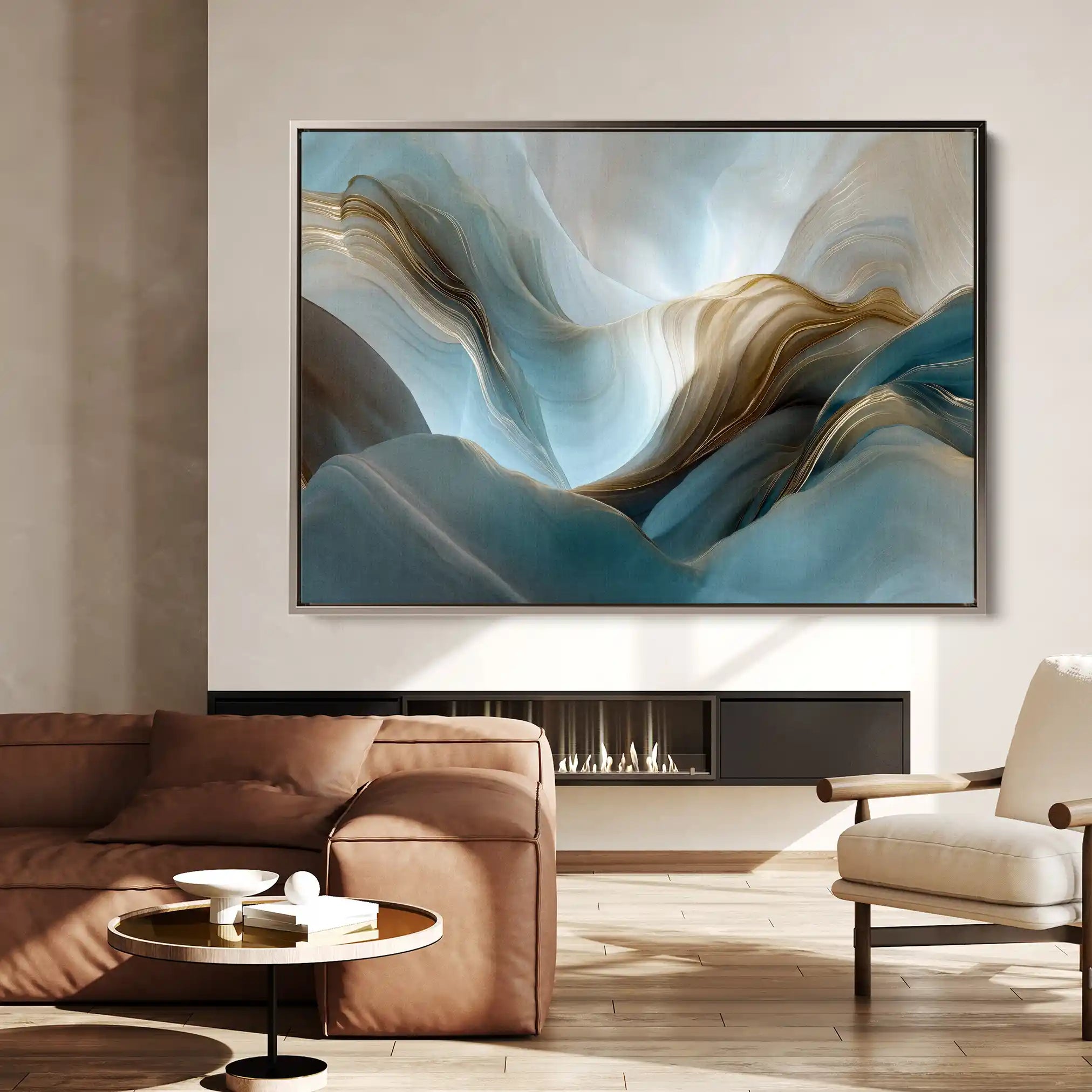 Abstract 1441 Canvas Art 60 x 40 cm / Black