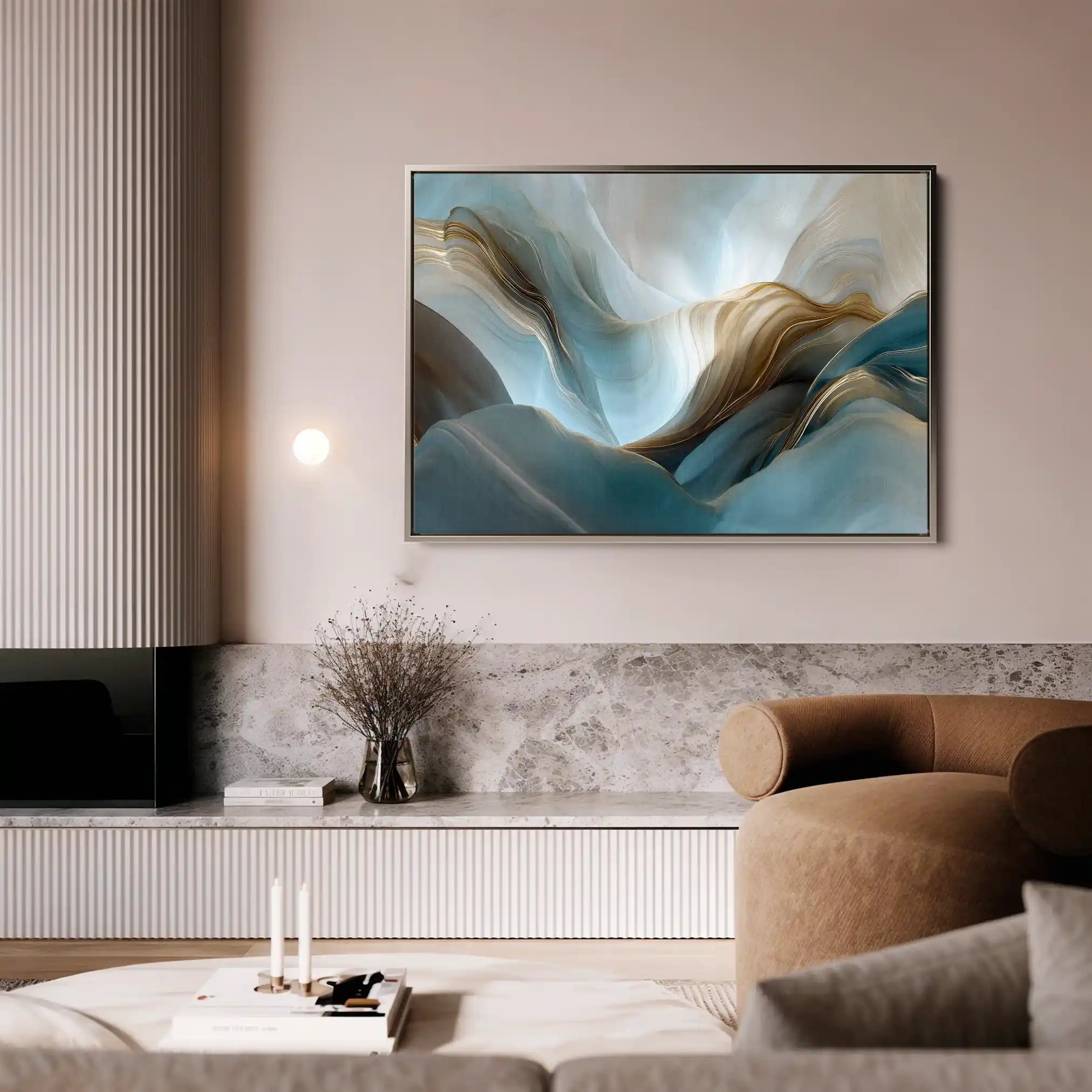 Abstract 1441 Canvas Art 60 x 40 cm / Black
