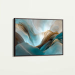 Abstract 1441 Canvas Art 60 x 40 cm / Black