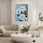 Floral 1441 Canvas Art 18" x 24" / 45 x 60 cm / Black