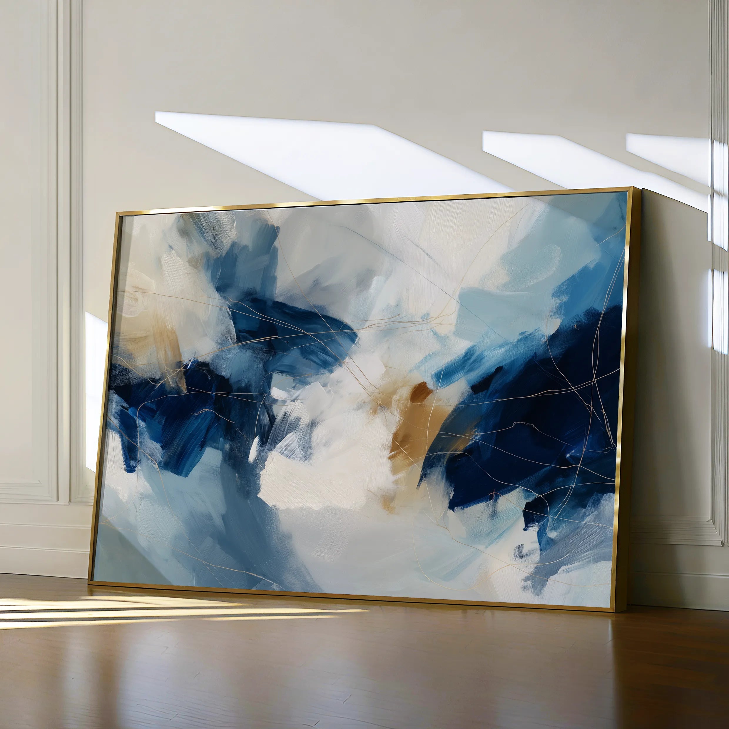 Abstract 1442 Canvas Art 18" x 24" / 45 x 60 cm / Black