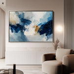 Abstract 1442 Canvas Art 18" x 24" / 45 x 60 cm / Black