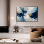 Abstract 1442 Canvas Art 18" x 24" / 45 x 60 cm / Black