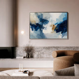 Abstract 1442 Canvas Art 18" x 24" / 45 x 60 cm / Black