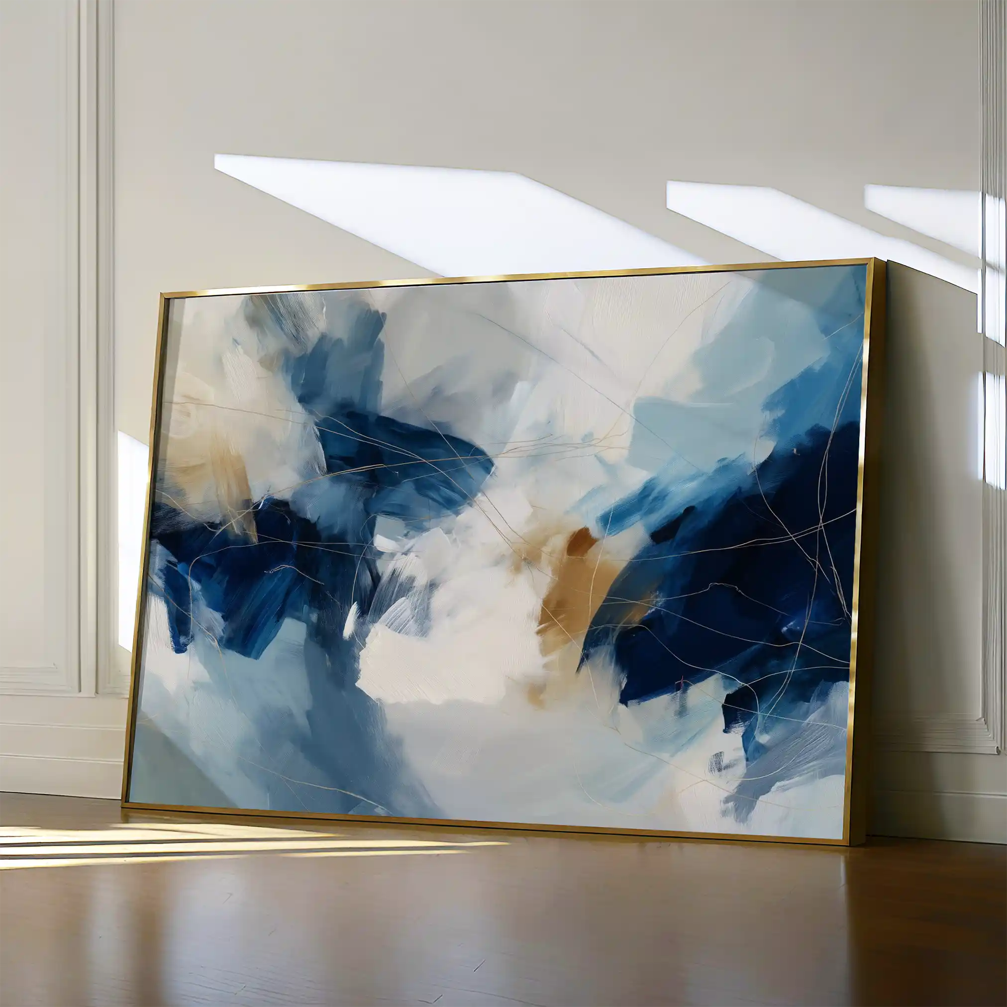 Abstract 1442 Canvas Art 60 x 40 cm / Black