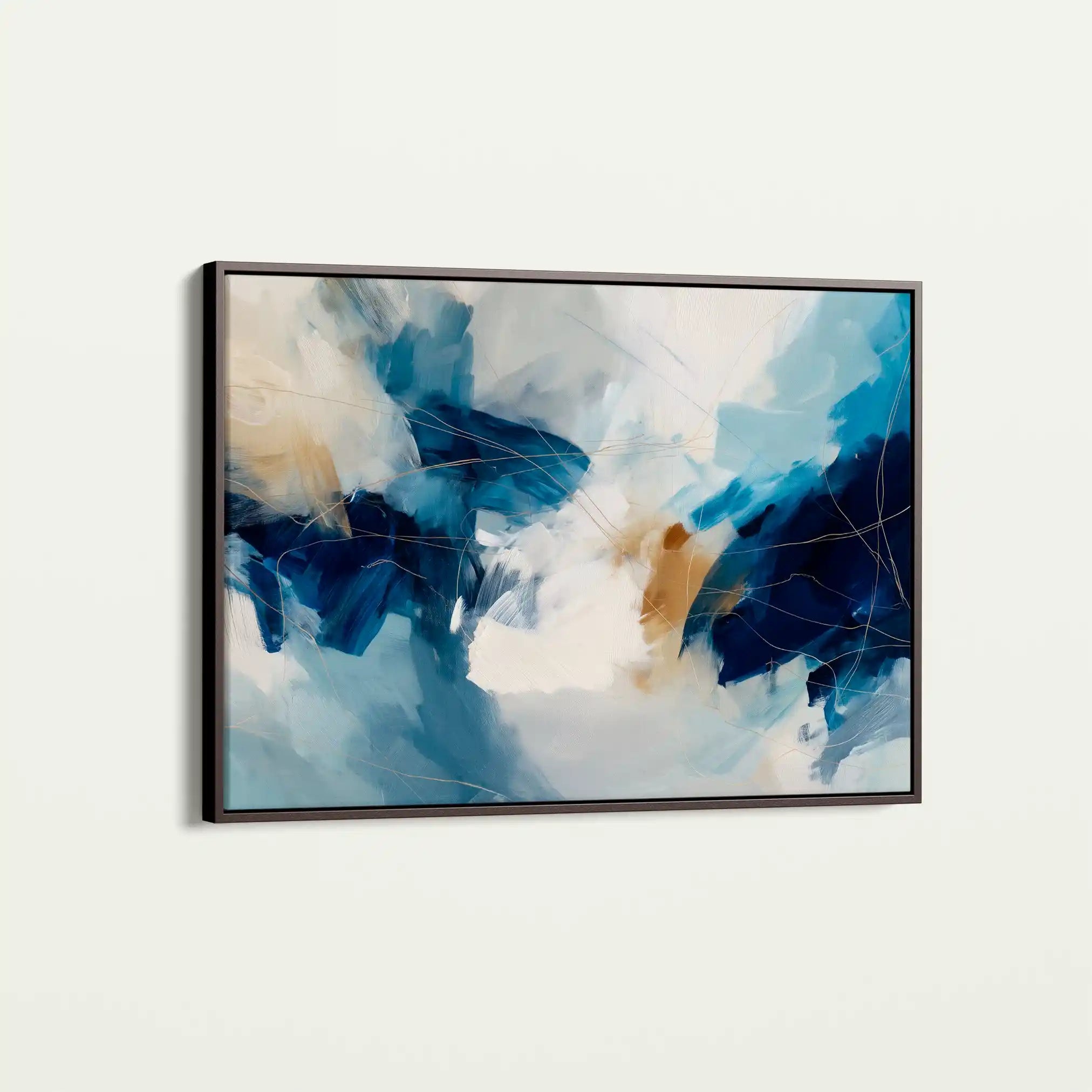 Abstract 1442 Canvas Art 60 x 40 cm / Black