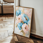 Floral 1442 Canvas Art 18" x 24" / 45 x 60 cm / Black