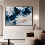 Abstract 1443 Canvas Art 18" x 24" / 45 x 60 cm / Black