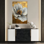 Floral 1443 Canvas Art 18" x 24" / 45 x 60 cm / Black