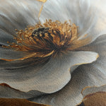 Floral 1443 Canvas Art 18" x 24" / 45 x 60 cm / Black